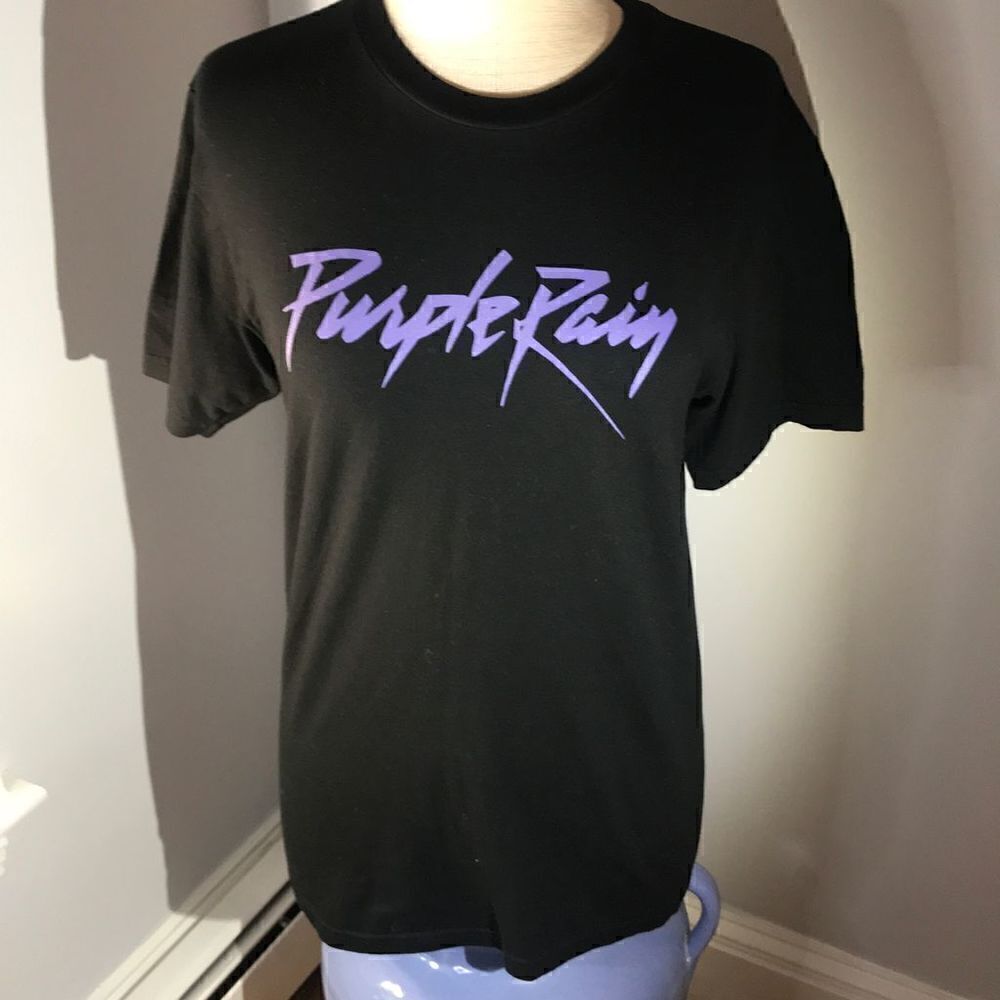 Prince “Purple Rain” Black TShirt, Medium